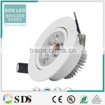 LED Ceiling light ceiling light led aluminum white high power round 3w ceiling light 2700k-6500k