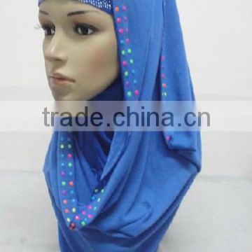 JL048 latest cotton jersey loop,muslim hijab scarf