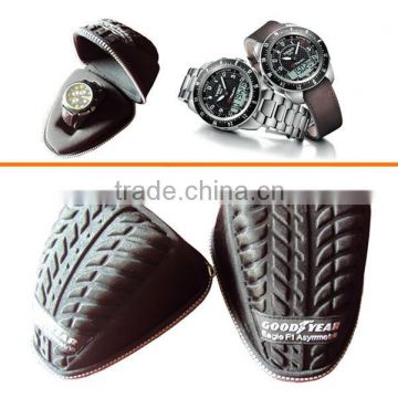 Promotional EVA watch case manufacturer, zipper watch case