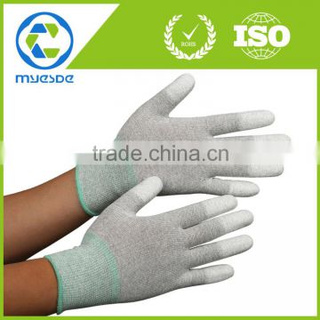 move machine for carbon fiber antistatic finger coated working gloves