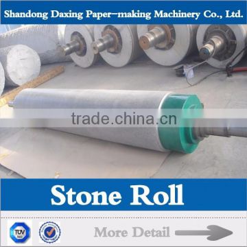 Natural stone roll for kraft paper machine