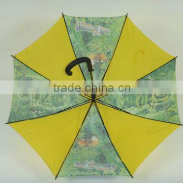 Hook Handle Umbrella with Pongee Fabric
