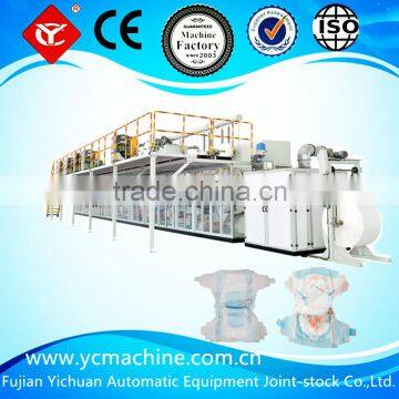 Frequency T Shape Baby Diaper Manufacturing Machine