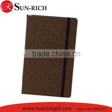 Custom A5 leather planner with elastic band cheap price factory