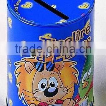 Lovely colorful customized coin tin boxes for kids