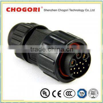 3+11pin wire connector, Chogori led connector, IP67 waterproof connector