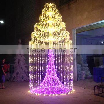 Elegant beautiful glrious fountains light holiday time outdoor decoration led light  led lights                                                                                                        Supplier's Choice