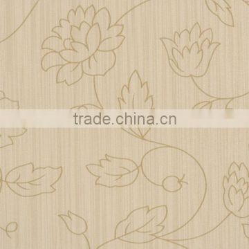 Natural Flower Non-Woven Wall Paper for Wall Decoration