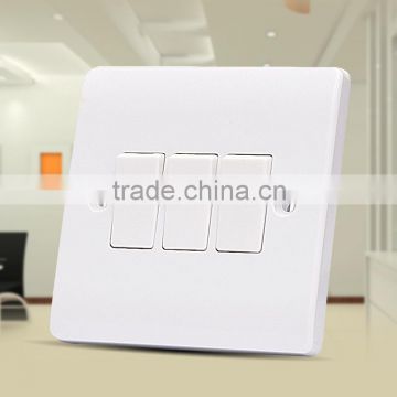 Electrical 250v 10a 86 type 3 gang 3 way wall switch