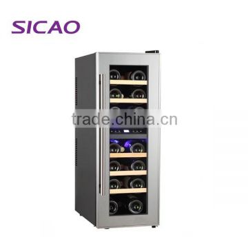 65L 24bottles wood rack touch panel wine refrigerator