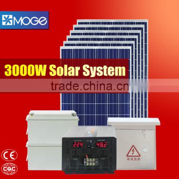 Moge 3kw solar power system with High configuration
