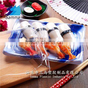 KW-0007LH-B BOPS transparent lid plastic sushi tray