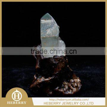 semi-gemstone small size lead crystal figurine - laughing buddha