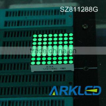 1.2 inch Dot-Matrix 8*8 ,pure green color from ARKLED