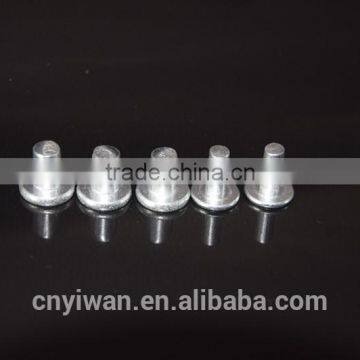 Blind rivet Flat head semi tubular Shoulder solid Aluminum Rivet