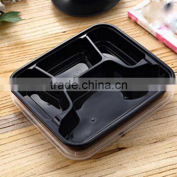 Yoyo check now 1 to 4 compartment disposable plastic food storage container