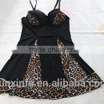 Leopard printing sexy lingerie hot / sexy lingerie babydolls