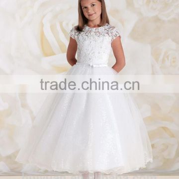 white tulle cap sleeve baby gown fairy flower girl dresses