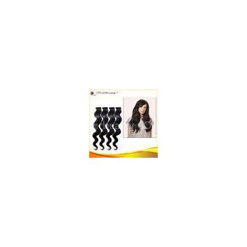 Remy Chinese 1# 18 Inch Body Wave Hair Extensions Weft For Girls