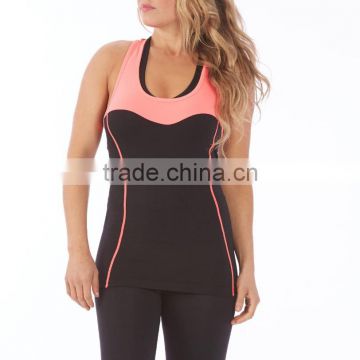 Spandex/Polyester Custom Breathable Women Gym Tank Top