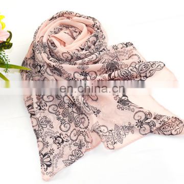 100% Silk Square Scarf with Fringe