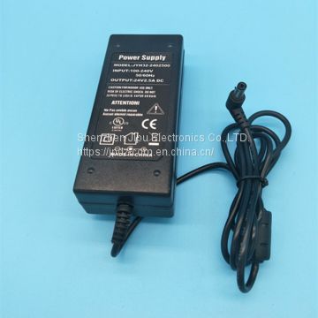 AC/DC 24V2.5A Swtching Power Supply Adpater for LED Light strips,CCTV Camera