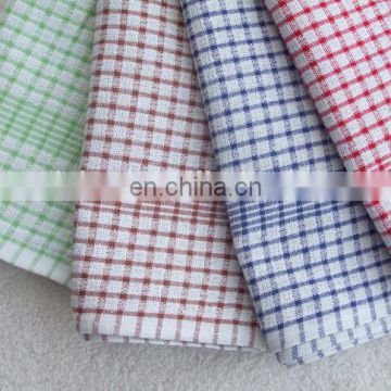China wholesale two combination traditional British mini check linen tea towel
