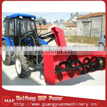 farm tractor with snow blower