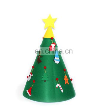 DIY Felt Christmas Tree New Year Gifts Kids Toys Artificial Tree Wall Hanging Ornaments Christmas Decoration for Home