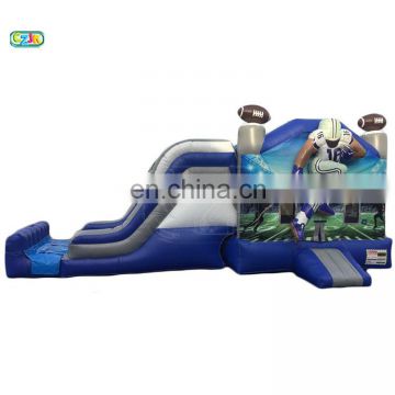 football player inflatable jumper bouncer jumping bouncy castle bounce house combo