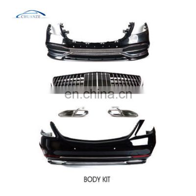 HOT SELLING BODY KIT FOR MERCEDES BENZ 2018 MAY-BACH S63 W222 FRONT REAR BUMPER GRILLE CARS ACCESSORIES