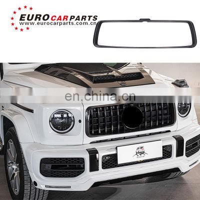 w464 gclass w463a g500 g550 g350d g63 B900 style dry carbon fiber material front grille fame 2018-2021y front guard fame