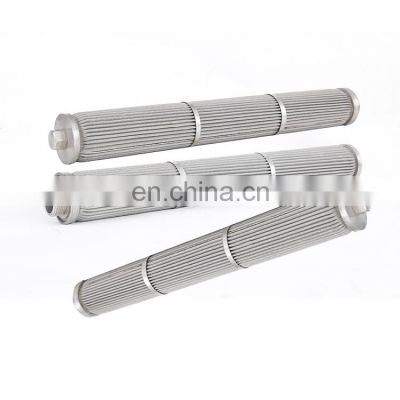 Low Pressure Drop And Good Chemical Properties Stainless Steel Pleated Filter Cartridge