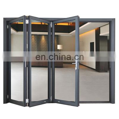 Customized Huge aluminum frame exterior bifold doors aluminum Bifolding doors and windows
