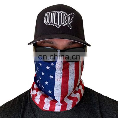 new arrive designer american flag  printing  face cover scarf
