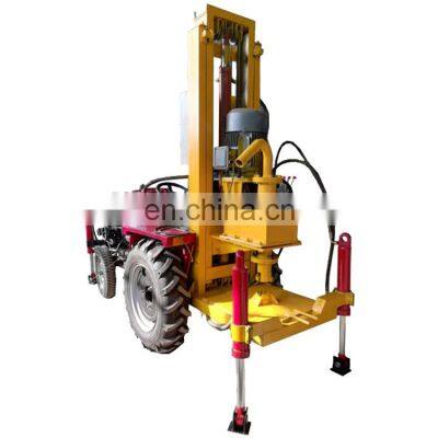 Tractor mounted water well drilling rig new type hydraulic rotary 100m 200m portable small diesel water well drilling machine