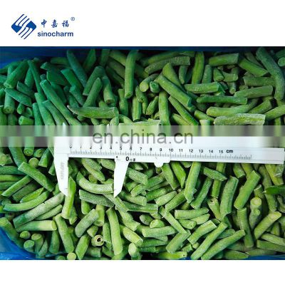 Sinocharm IQF 3-5cm  Frozen green beans cut on sale