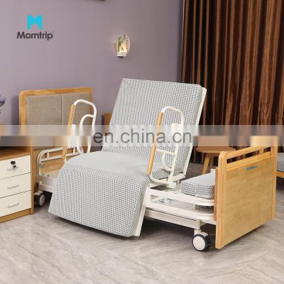Multifunctional Medical Electric Home Care Rotating Assist Off Nursing Bed Home Use Hospital Semi Fowler Bed