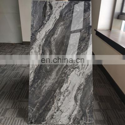 building materials metallic glazed porcelain marble black ceramic tile 600x1200