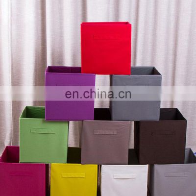 2022 Foldable Home Storage Organization Non-Woven Uncovered Square Underwear Clothing Storage Boxes For Wardrobe