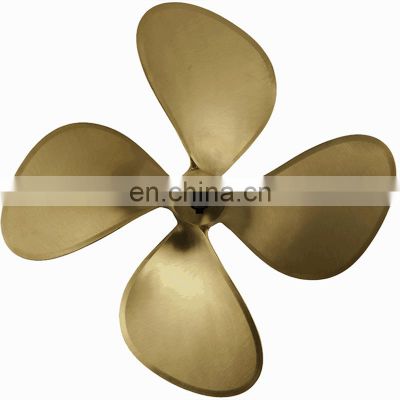 Sand casting CNC Machined 17 Inch 4 Blades NiBral Bronze Inboard Boat Marine Propeller