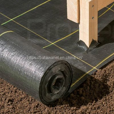 Weed Control Mat Ground Cover Silt Fence Black PP Fabric Landscaping