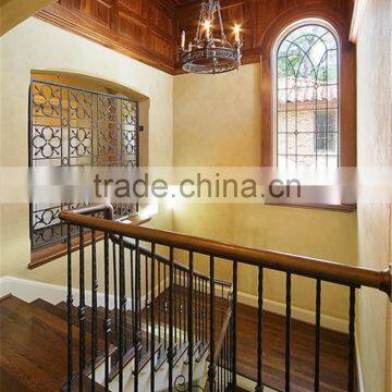 Elegant Europe Wrought Iron Railing Pillar Staircase