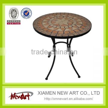 2015 new design patio mosaic table metal garden outdoor mosaic table furniture