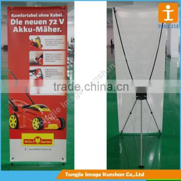 Retractable L banner stand /X banner stand for banner display