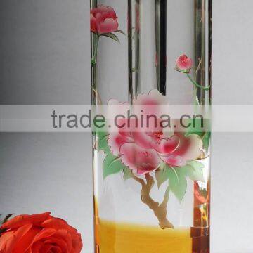 High quality crystal flower vase for home decoration decoration CV-1045