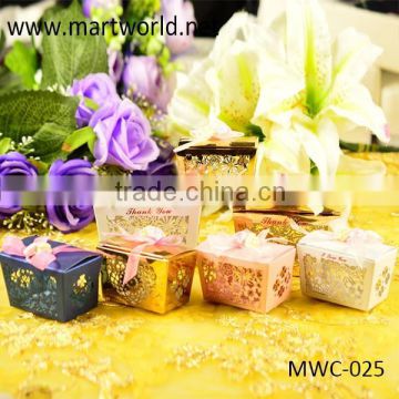 latest various colors butterfly shaped wedding favor, small gift boxes for sale(MWC-025)