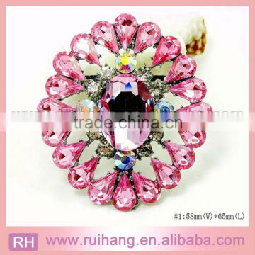 PINK Crystal Rhinestone Brooches Pins Wedding Bridal Bouquet Brooch Bridesmaid Favor Gift Embellishment Decor Invitation