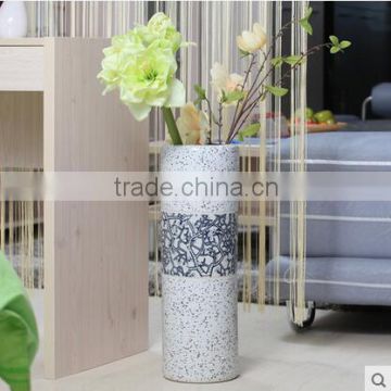 Indoor artistic hand paint home decor floor vases for hotel