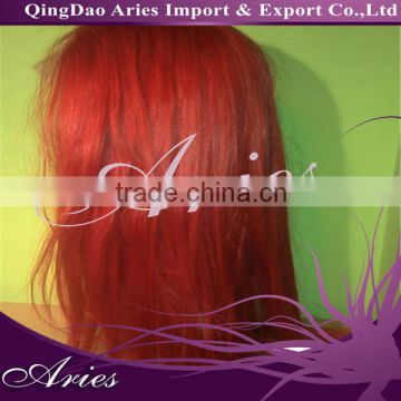 Red Color Best Quality Brazilian Human Hair Lace Front Wigs